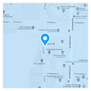 Map location for Scottsdale, AZ